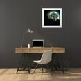 thumbnail image 3 of Murray Henderson Fine Art 27x26 White Modern Wood Framed Museum Art Print Titled - Moon Howl, 3 of 4