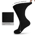 thumbnail image 7 of NOVAYARD 3 Pairs Socks for Men Women Wide Crew Edema Bariatric Hospital Socks, 7 of 7