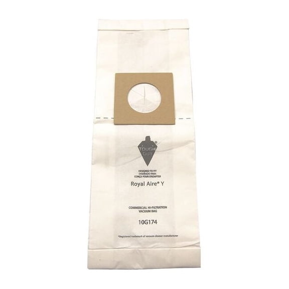 Tough Guy Vacuum Bag,Paper,2-Ply,Reusable,PK10 10G174