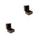 thumbnail image 1 of Sonducket Caja de joyería de Matrimonio Anillo de bodas Pendientes Caja de exhibición Bolsillo Hogar Dormitorio Empaquetado Contenedor de Negro Única ubicación 2Conjunto, 1 of 6