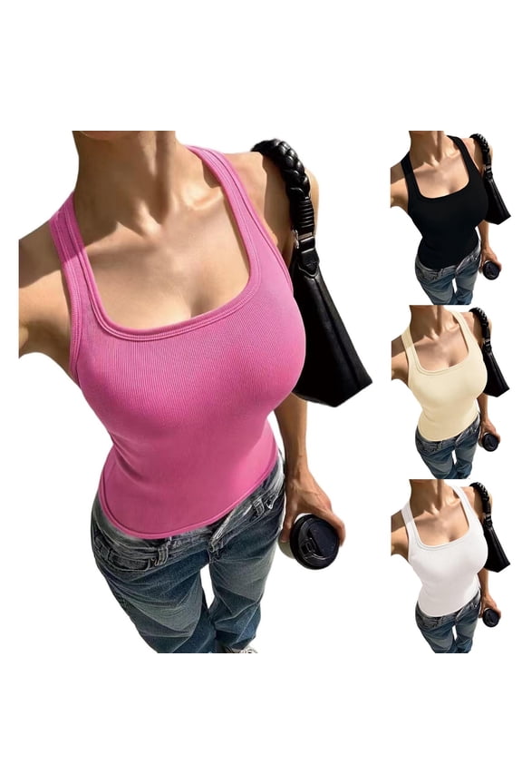 Womens Solid Sleeveless Padded Sling Casual Inner Bra