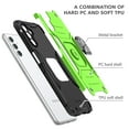 thumbnail image 2 of Xhy Samsung Galaxy A13 5G Case with Screen Protector Shockproof Ring Stand Cover Magnetic Metal Kickstand Holder Drop Protection [Green], 2 of 7
