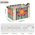 thumbnail image 7 of Yayeee Foldable Storage Basket for Shelves with Handles Set of 2 Waterproof Cloth Bins, Geometric Circle, 7 of 7