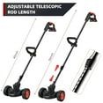 thumbnail image 3 of G · PEH Electric Weed Eater, Weed Wacker 3 in 1 Cordless Push Lawn Trimmer with Wheels Weed Eater Tool with Adjustable Handle 3 Function Blades Weed Eater Brush Cutter for Yard and Garden, 3 of 9