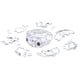 thumbnail image 3 of Rompecabezas 3D HANAYAMA My Melody Crystal Gallery de 37 pie, 3 of 3