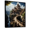 thumbnail image 2 of Designart "Tibetan Monastery Asian Painting II" Asian Floater Framed Canvas Print, 2 of 7
