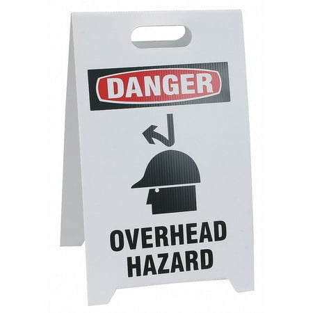 

See All Industries Floor Safety Sign White Plastic 20 in H TP-DOVERH