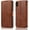Brown, variant on QLTYPRI Case for iPhone XR, Premium PU Leather Simple Wallet Case Card Slots Kickstand Magnetic Closure Shockproof Flip Cover for iPhone XR - Black