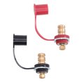 thumbnail image 3 of 250A Battery Charger Post Kit with 3/4in Studs & Color-Coded Caps - PC & Brass Corrosion-Resistant Terminal Set for Automotive, RV, Marine, Racing & Agricultural Power Systems - UL94 V-0 Fire Rated, 3 of 6