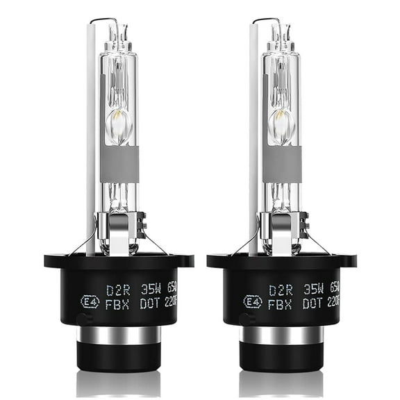 FAXCARS D2R HID Headlight Bulbs, 6000K Cool White, 150% Brighter, OE Replacement Stock Xenon Light Bulb, Waterproof IP68, Pack of 2