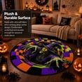 thumbnail image 3 of 3D Halloween Optical Illusion Rug, Creepy Witch Hole Vortex Round Area Rug, Non-Slip Crystal Velvet Floor Mat, Spooky Halloween Decor for Living Room Porch (20in), 3 of 6