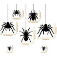 thumbnail image 3 of QTH Halloween Decorations, Extra Large Scary Spider Wall Decal Window Decor Party Supplies, 2 Sheet 51pcs, 3 of 4