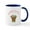White/Navy Inside, variant on CafePress - Happy Easter Mugs - 11 oz Ceramic Mug - Novelty Coffee Tea Cup