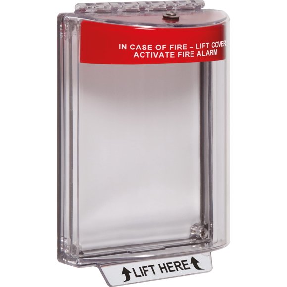 Safety Technology International, Inc. STI-13020FR Bouchon Universel avec Klaxon, Montage Affleurant et Étiquette de Feu, Housse de Protection en Polycarbonate Intérieur/extérieur pour Traction