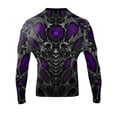 thumbnail image 2 of Raven Fightwear Men's Biomechanical BJJ Rash Guard MMA Purple, 2 of 3