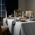 thumbnail image 2 of Martha Stewart Woven Water Resistant Lindos Fabric Placemat Set 6-Pack, 15" Round, Grey, 2 of 9