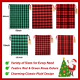 thumbnail image 3 of Bolsas de regalo de Navidad, paquete HRX, tela grande, 6 unidades, 3 of 7