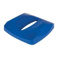 thumbnail image 2 of Rubbermaid RUB152SLBLU 23 gal Square Recycling Slotted Lid, Blue, 2 of 3