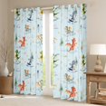 thumbnail image 2 of Feelyou Magic Dragon Teens Curtains Pack of 2 (42x84 Each), Kawaii Dino Animal Blue Curtains Blackout, Cartoon Cloud Stars Bedroom Curtains, Living Room Curtains Decor, 2 of 6