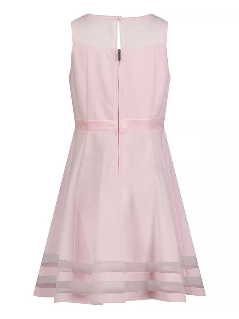light pink calvin klein dress CALVIN KLEIN Flutter Sleeve Sheath Dress