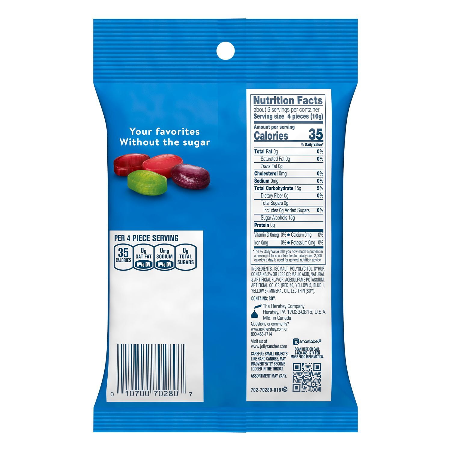 JOLLY RANCHER Zero Sugar Assorted Fruit Flavored Ubuy Singapore
