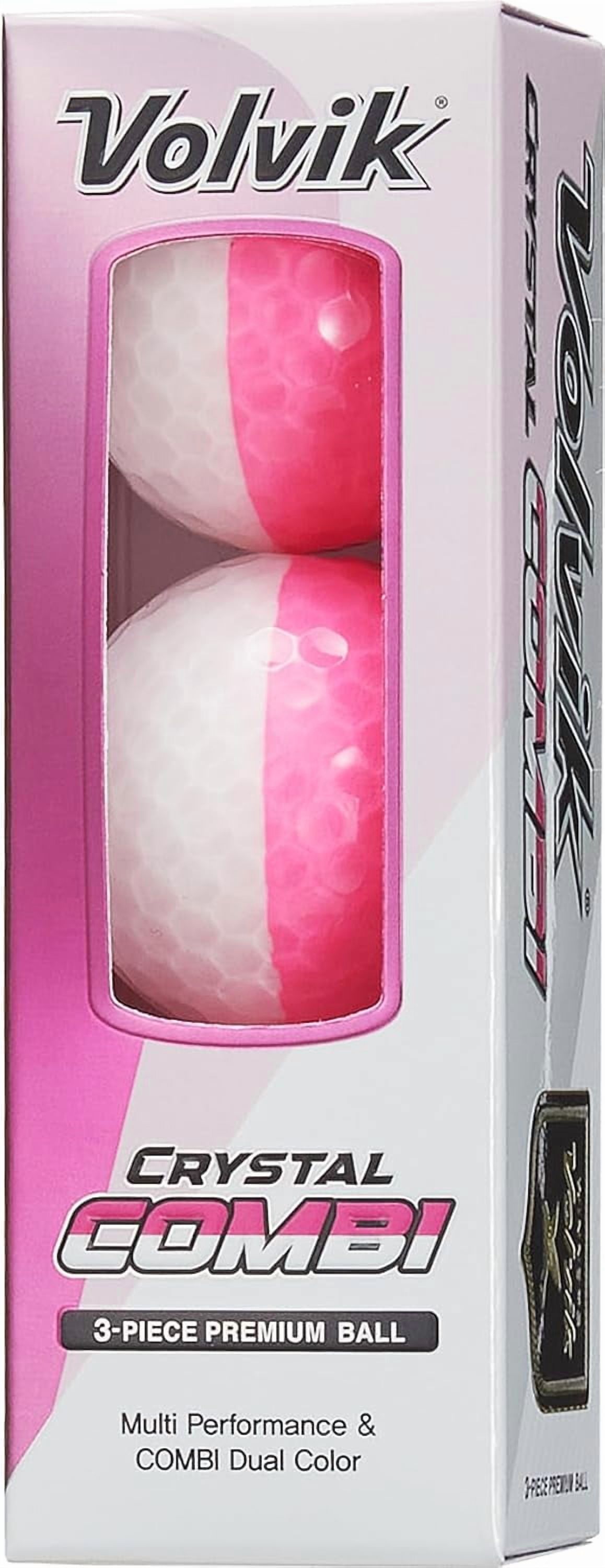 Volvik Crystal Combi BCRF Golf Balls (One Dozen)