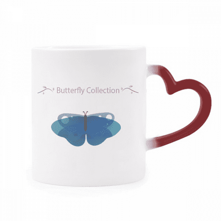 

Blue Collection Heat Sensitive Mug Red Color Changing Stoneware Cup