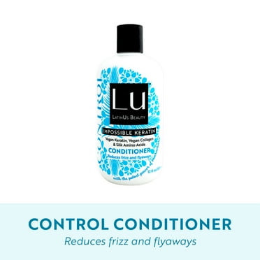 Lu LatinUs Beauty Control Anti-Frizz Conditioner with Impossible Keratin, for All Hair Types, 12 oz