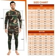 thumbnail image 5 of CL convallaria Mens Thermal Underwear Set with Fly, Long Johns Base Layer Winter Hunting Gear Sport Top and Bottom XS-4XL, 5 of 6