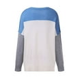 thumbnail image 5 of Blouse Décontractée à Manches Longues pour Femmes à Blocs de Couleur, 5 of 5