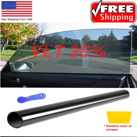 Ir Series 35% Vlt 20" X 10Ft Black Car Home Glass Window Tint Roll Film