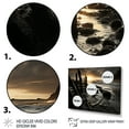 thumbnail image 3 of Designart "Beach Photo Oceanic flow I" Nautical & Beach Metal Wall Art Set, 3 of 5