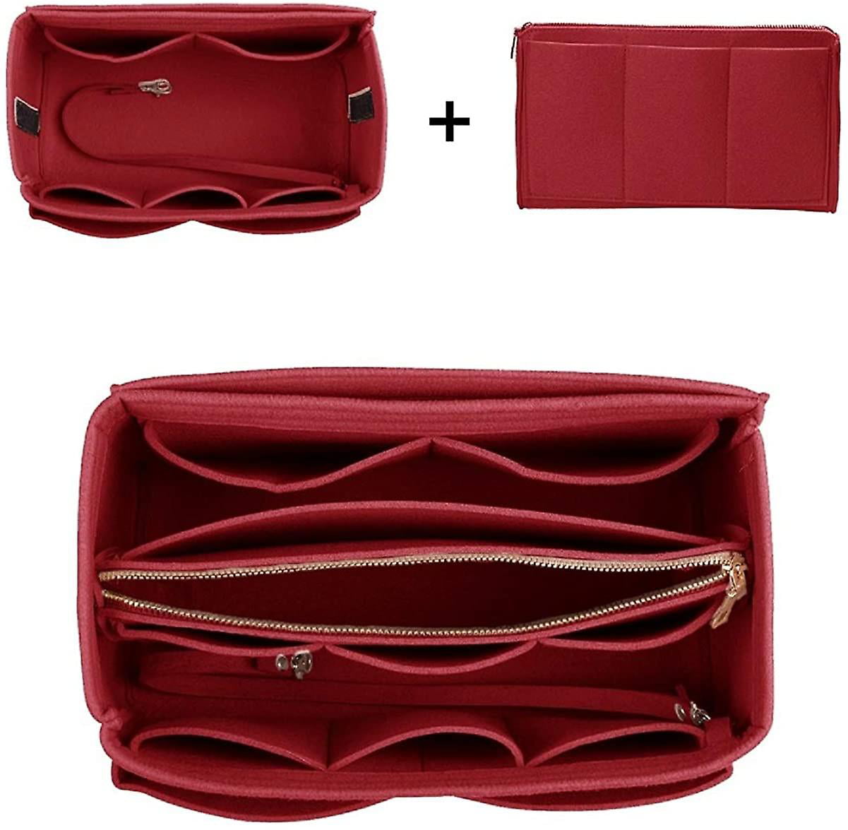 Handbag Organizer Insert Felt Storage Shaper Bag for Handbag Tote Purse 