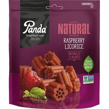 (1 Pack)Panda, Raspberry Chews Licorice, 7 Oz.