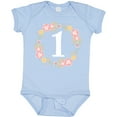 thumbnail image 3 of Inktastic 1st Birthday Rose Flower Wreath Girls Girls Baby Bodysuit, 3 of 5