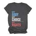 thumbnail image 2 of Pompotops T-Shirt Décontracté à Manches Courtes pour Femmes avec Imprimé Lettre, 2 of 5