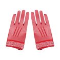 thumbnail image 1 of Jumpingount Guantes nupciales de textura de alta gama de nailon, artesanía exquisita y cómodos guantes de rejilla de malla suaves guantes y mitones rojo, 1 of 6