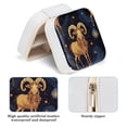 thumbnail image 5 of Aries Portable Square Jewelry Box Organizer for Rings Earrings Necklaces Bracelets Travel Girls Women, 5 of 7