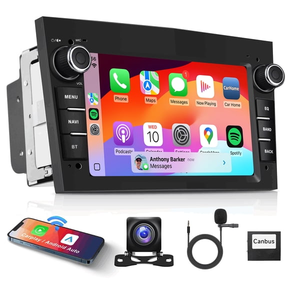 Corfhy Car Stereo for Vauxhall Corsa Astra Vivaro Meriva Combo Vectra Antara Signum Tigra, 7-inch Android 15 with Wireless CarPlay & Android Auto GPS Navigation, Split Screen, SWC,4 64G