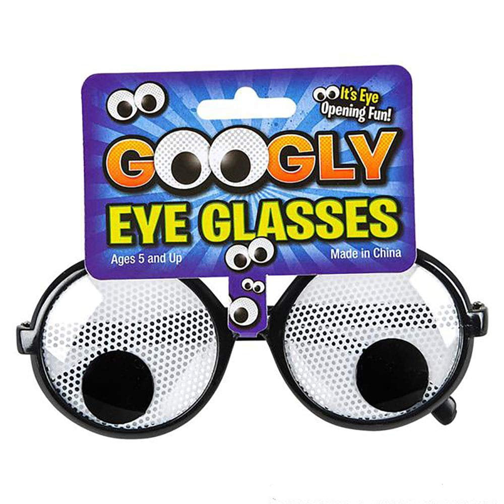 Quirky and Fun Martini Glasses with Googly Eyes stock photo