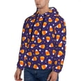 thumbnail image 3 of Lsque Candy Corn (2) Pattern Casual Men's Hoodie,Hooded Sweatshirt with Kangaroo Pocket,Pullover Hoodie-4X-Large, 3 of 7