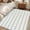 Turquoise, variant on Red Striped Round Area Rug 3 FT, Small Kitchen Bathroom Mats, Rustic Red Stripe Modern Art Beige Washable Indoor Outdoor Throw Runner Carpet Non-Shedding Doormat for Table Shower Sofa Entryway