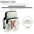 thumbnail image 6 of POLERO Christmas Polyester Satchel Messenger Pouch, Lightweight Double Deck over Shoulder Wallet for Travel and Daily Use, 6 of 7
