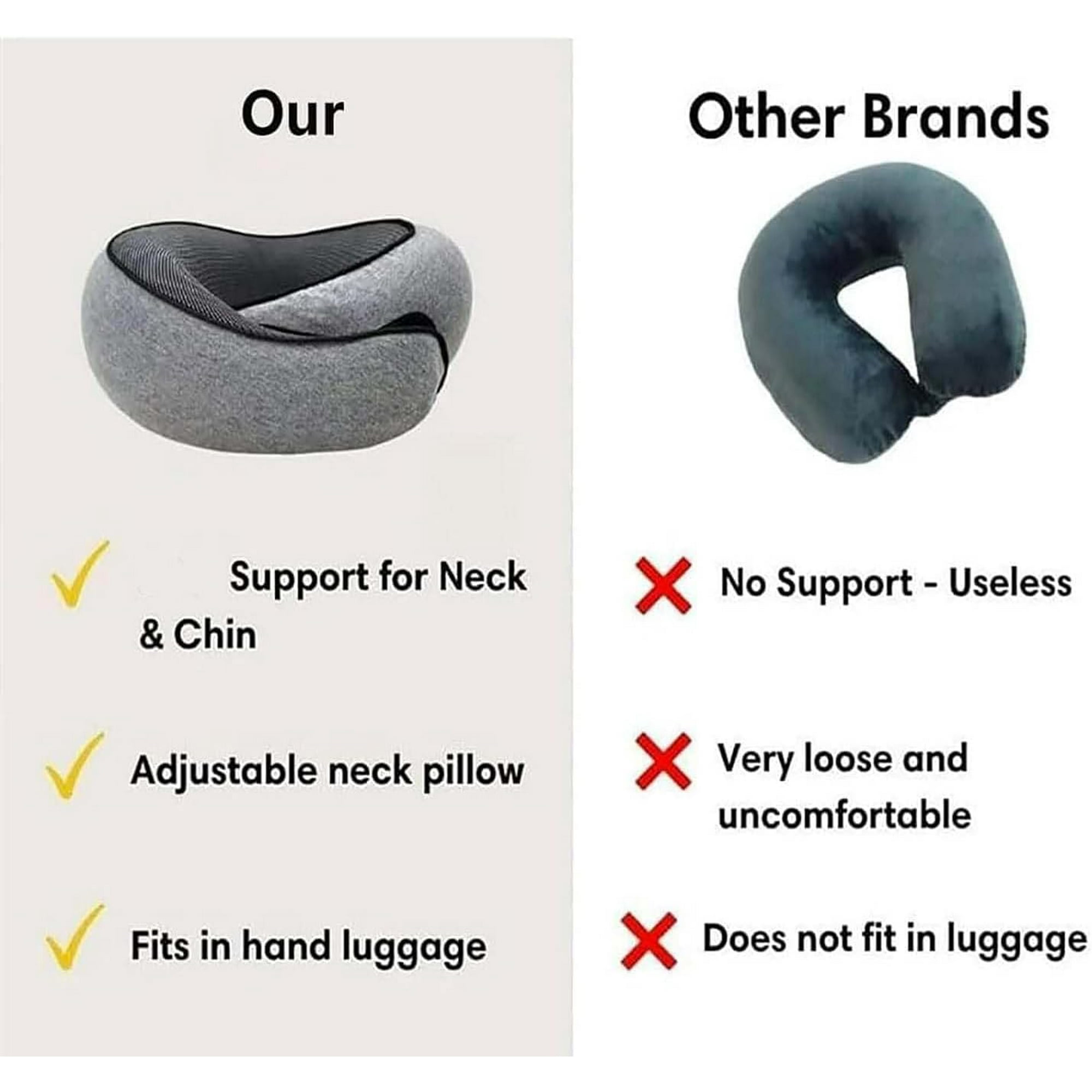 Guess memory foam travel pillow hot sale
