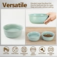 thumbnail image 6 of Raised Dog Food and Water Bowl with Non Slip Stand - Ceramic Pet Dishes for Medium to Big Dogs - 2 x 1600 ml, 6 of 7