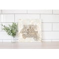 thumbnail image 2 of Faith Things Possible Mocha Cream Floral 12 x 12 Wood Wall Sign Plaque, 2 of 4