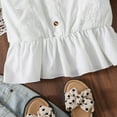 thumbnail image 5 of XIYNBAOK Girls Tops Size 12-14 White Top for Girls Plaid Shirt Girl Clothes Size 14-16 Clothes for 7-8 Dance Clothes Vintage Clothes Cute Baby Clothes Tween Girl 16 Girls Clothes, 5 of 6
