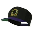 thumbnail image 2 of Greek Alphabet OMEGA Embroidered Cap - Black Purple OSFM, 2 of 5