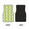 thumbnail image 2 of Honeii Avocado And Toast Print Car Foot Mat Four-Piece Set - Front & Rear Universal Car Floor Mats for SUVs, Trucks, Sedans, 2 of 7
