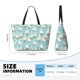 thumbnail image 4 of Fotbe White Geese and Flower Bolsa de Viaje para Playa - Resistente al Agua, Bolsa Tote de Gran Capacidad y Ligera con 7 Bolsillos para Mujeres y Hombres, 4 of 7